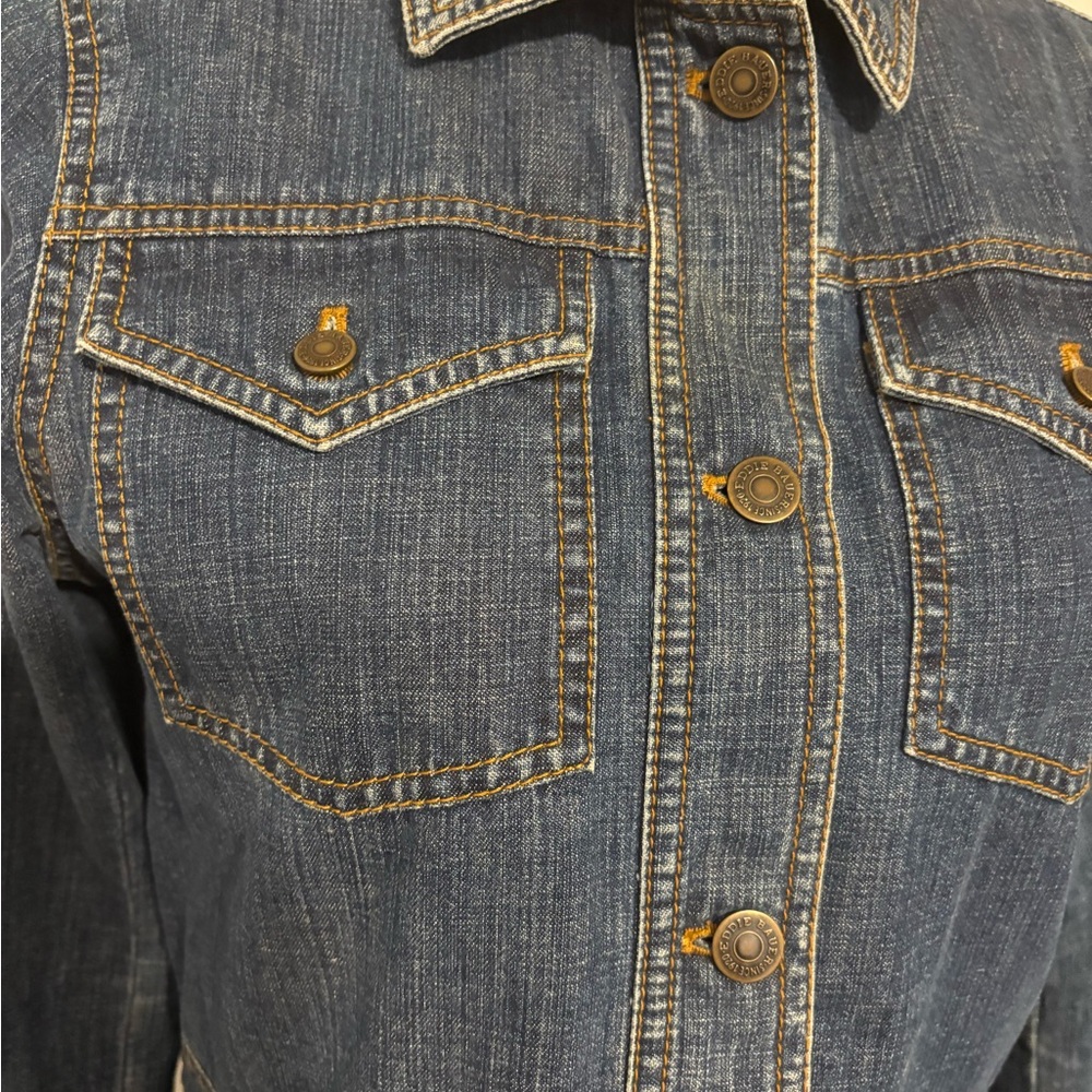 Vintage Eddie Bauer Denim Women’s Chore Jacket Size S - Picture 2 of 11